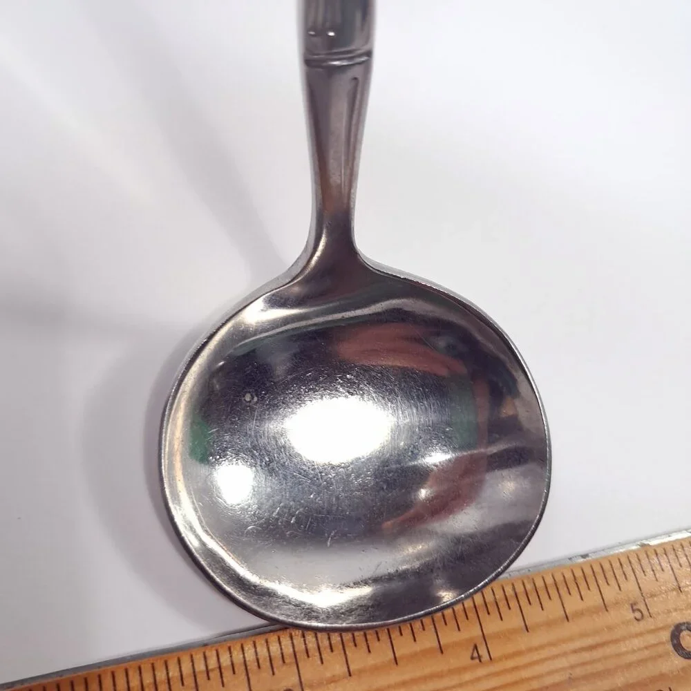 Vintage Reed &‎ Barton Regal Bamboo Gravy Ladle serving spoon Korea Rebacraft